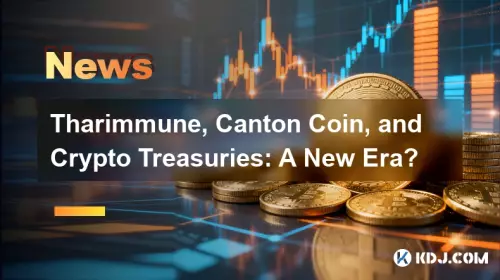 Tharimmune, Canton Coin, and Crypto Treasuries: A New Era?