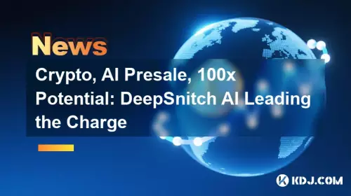 Crypto, AI Presale, 100x Potential: DeepSnitch AI Leading the Charge