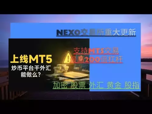 NEXO交易所重大升级 | 支持MT5交易 | 外汇交易最高200倍杠杆 | 支持加密货币 股票 外汇 黄金 股指交易 | 注册NEXO交易和MT5全攻略