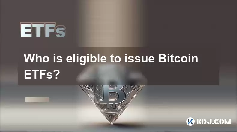 谁有资格发布比特币ETF? 谁有资格发布比特币ETF?