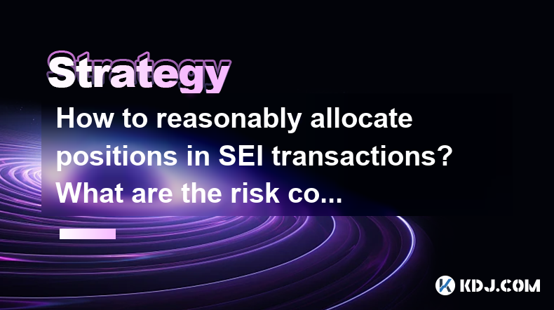 How to reasonably allocate positions in SEI transactions? What are the risk control principles? How to reasonably allocate positions in SEI transactions? What are the risk control principles?
