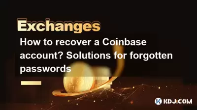 How to recover a Coinbase account? Solutions for forgotten passwords