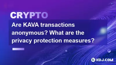 Are KAVA transactions anonymous? What are the privacy protection measures?