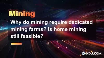 광업에 전용 광업 농장이 필요한 이유는 무엇입니까? 홈 채굴은 여전히 가능합니까? 광업에 전용 광업 농장이 필요한 이유는 무엇입니까? 홈 채굴은 여전히 가능합니까?