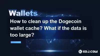 How to clean up the Dogecoin wallet cache? What if the data is too large?