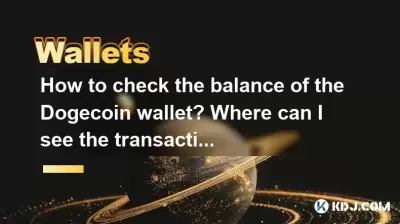 How to check the balance of the Dogecoin wallet? Where can I see the transaction record?