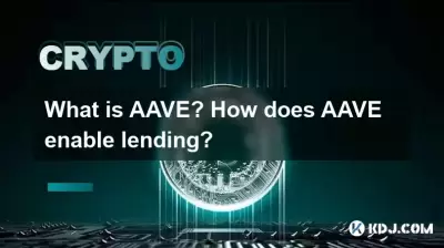 What is AAVE? How does AAVE enable lending?