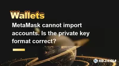 MetaMask cannot import accounts. Is the private key format correct?