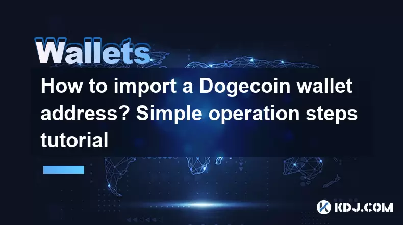 如何導入Doge硬幣錢包地址?簡單操作步驟教程 如何導入Doge硬幣錢包地址?簡單操作步驟教程