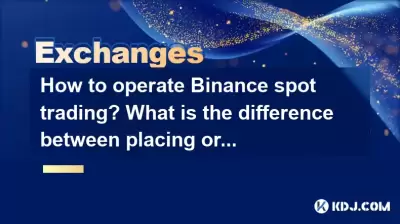 How to operate Binance spot trading? What is the difference between placing orders and taking orders?