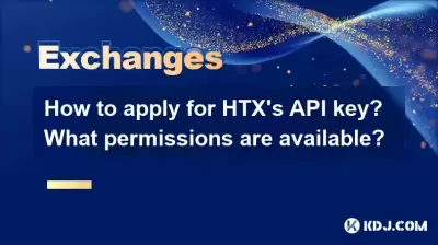 How to apply for HTX's API key? What permissions are available?