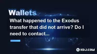 What happened to the Exodus transfer that did not arrive? Do I need to contact customer service?