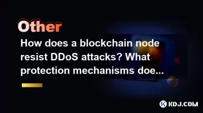 How does a blockchain node resist DDoS attacks? What protection mechanisms does it have?