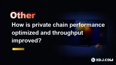 How is private chain performance optimized and throughput improved?