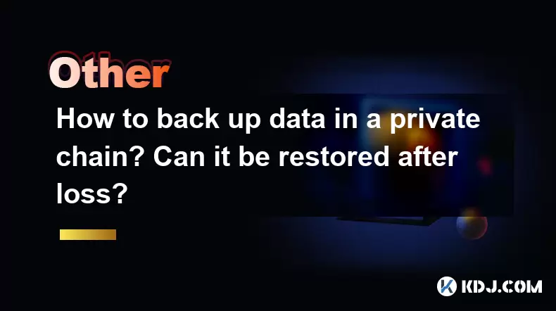 プライベートチェーンでデータをバックアップする方法は?損失後に復元できますか? プライベートチェーンでデータをバックアップする方法は?損失後に復元できますか?