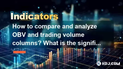 Wie vergleiche und analysiere ich OBF- und Handelsvolumenspalten? Welche Bedeutung hat die Änderungen in roten und grünen Säulen?