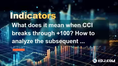 CCIが+100を突破するとはどういう意味ですか？その後の傾向を分析する方法は？
