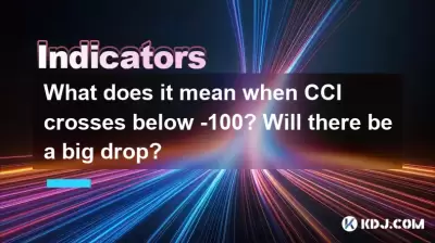 CCIが-100を下回るとはどういう意味ですか？大きなドロップはありますか？