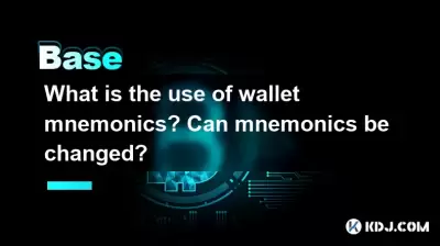 What is the use of wallet mnemonics? Can mnemonics be changed?