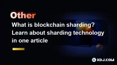 What is blockchain sharding? Learn about sharding technology in one article