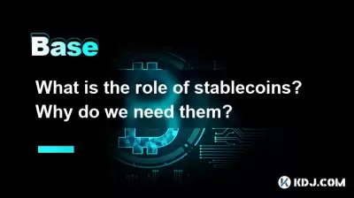 What is the role of stablecoins? Why do we need them?