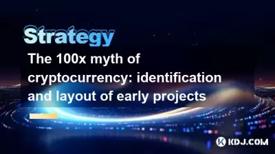 Le mythe 100x de la crypto-monnaie: identification et disposition des premiers projets