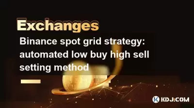 Binance spot grid strategy: automated low buy high sell setting method