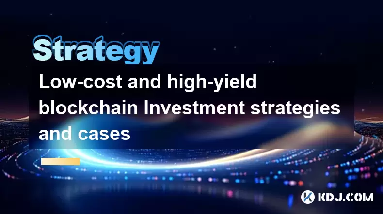 Low-cost and high-yield blockchain Investment strategies and cases Low-cost and high-yield blockchain Investment strategies and cases