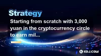 À partir de zéro avec 3 000 yuans dans le cercle de crypto-monnaie pour gagner des millions À partir de zéro avec 3 000 yuans dans le cercle de crypto-monnaie pour gagner des millions