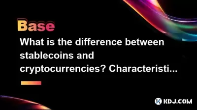 What is the difference between stablecoins and cryptocurrencies? Characteristics and uses of stablecoins