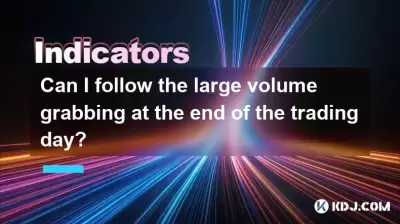 Can I follow the large volume grabbing at the end of the trading day? Can I follow the large volume grabbing at the end of the trading day?