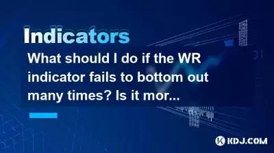 What should I do if the WR indicator fails to bottom out many times? Is it more accurate to combine it with MACD divergence?