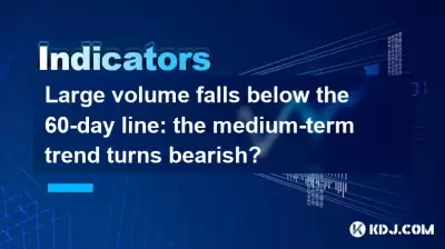 大容量低于60天的线：中期趋势变成看跌？
