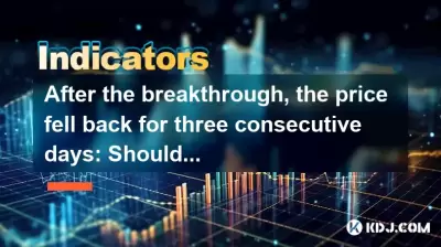 ブレークスルーの後、価格は3日間連続して後退しました。ポジションを追加するか、待って見てください。