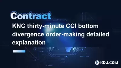 KNC三十分钟CCI底部分散订单制定详细说明
