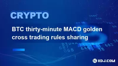 BTC Trente minutes MACD Golden Cross Trading Rules Partage