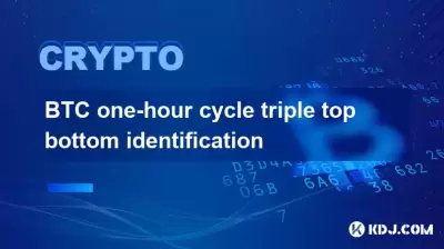 BTC Identification du triple en bas du cycle d'une heure
