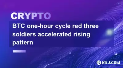 BTC Einstündiger Zyklus Red Drei Soldaten beschleunigten das steigende Muster
