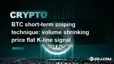 BTC kurzfristige Sniping-Technik: Lautstärkeschrinkender Preis flaches K-Line-Signal