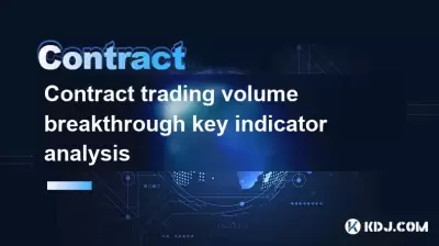 Analyse des indicateurs de clé de percée de volume de trading contractuel