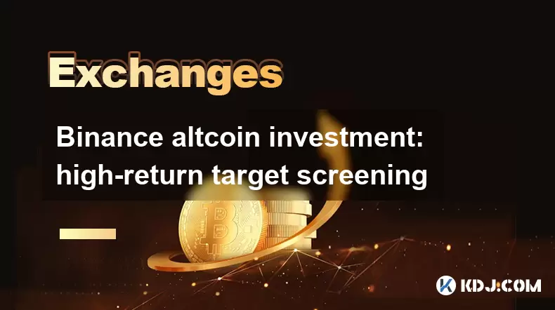 Binance Altcoin Investment:高度にターゲットスクリーニング Binance Altcoin Investment:高度にターゲットスクリーニング
