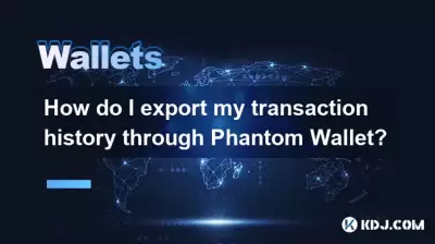 如何通過Phantom Wallet導出交易歷史？