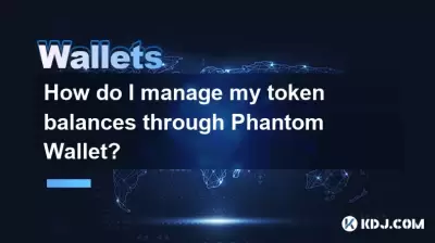 如何通過Phantom Wallet管理令牌餘額？