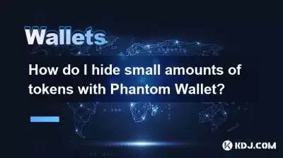 我如何用幻影錢包隱藏少量令牌？
