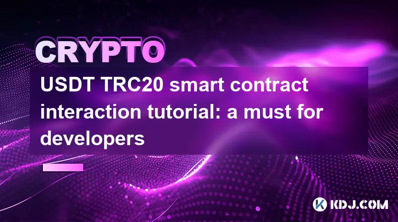 USDT TRC20智能合同互動教程:開發人員必須 USDT TRC20智能合同互動教程:開發人員必須