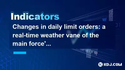 每日限制訂單的變化：主要力量意圖的實時氣象葉片？