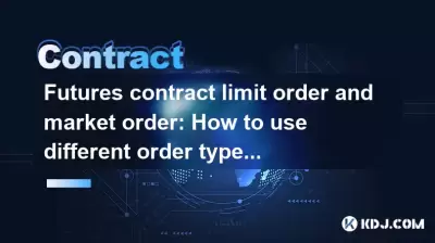 Futures Contract Limit Order und Marktbestellung: Wie kann ich verschiedene Bestelltypen verwenden?