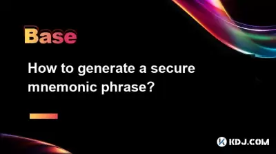 안전한 니모닉 문구를 생성하는 방법? 안전한 니모닉 문구를 생성하는 방법?