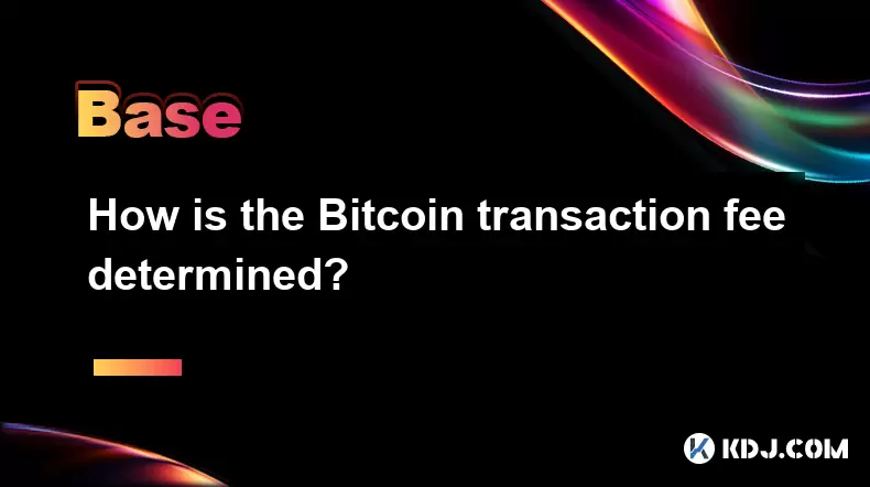How is the Bitcoin transaction fee determined? How is the Bitcoin transaction fee determined?