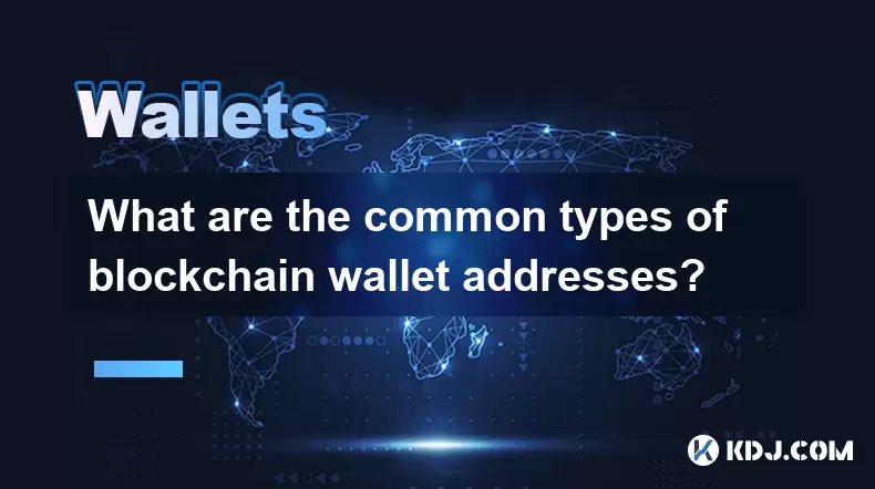 What are the common types of blockchain wallet addresses? What are the common types of blockchain wallet addresses?